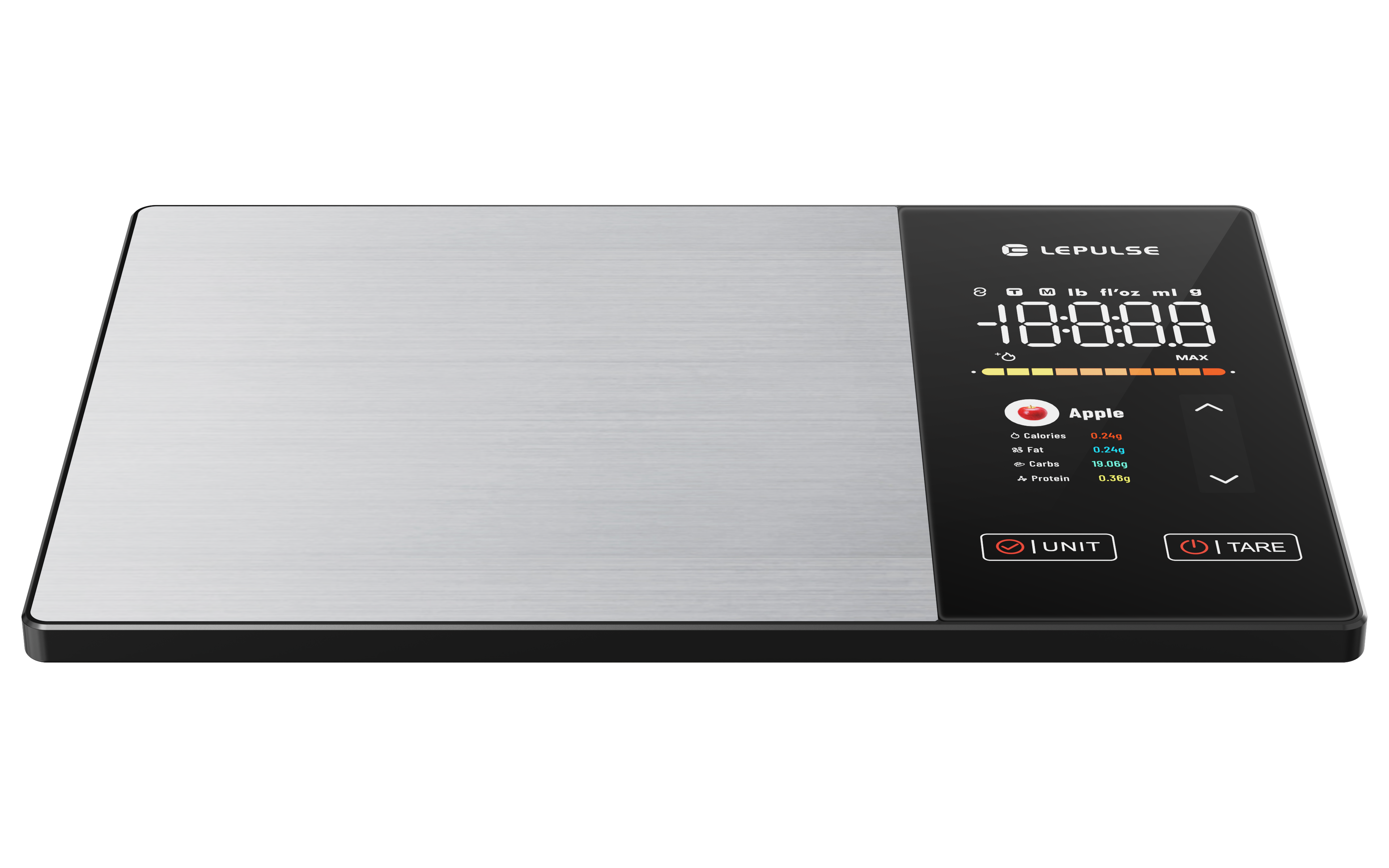 Lepulse Smart Food Scale with Nutrition Calculator, App Sync with 23 Nutrient Tracking