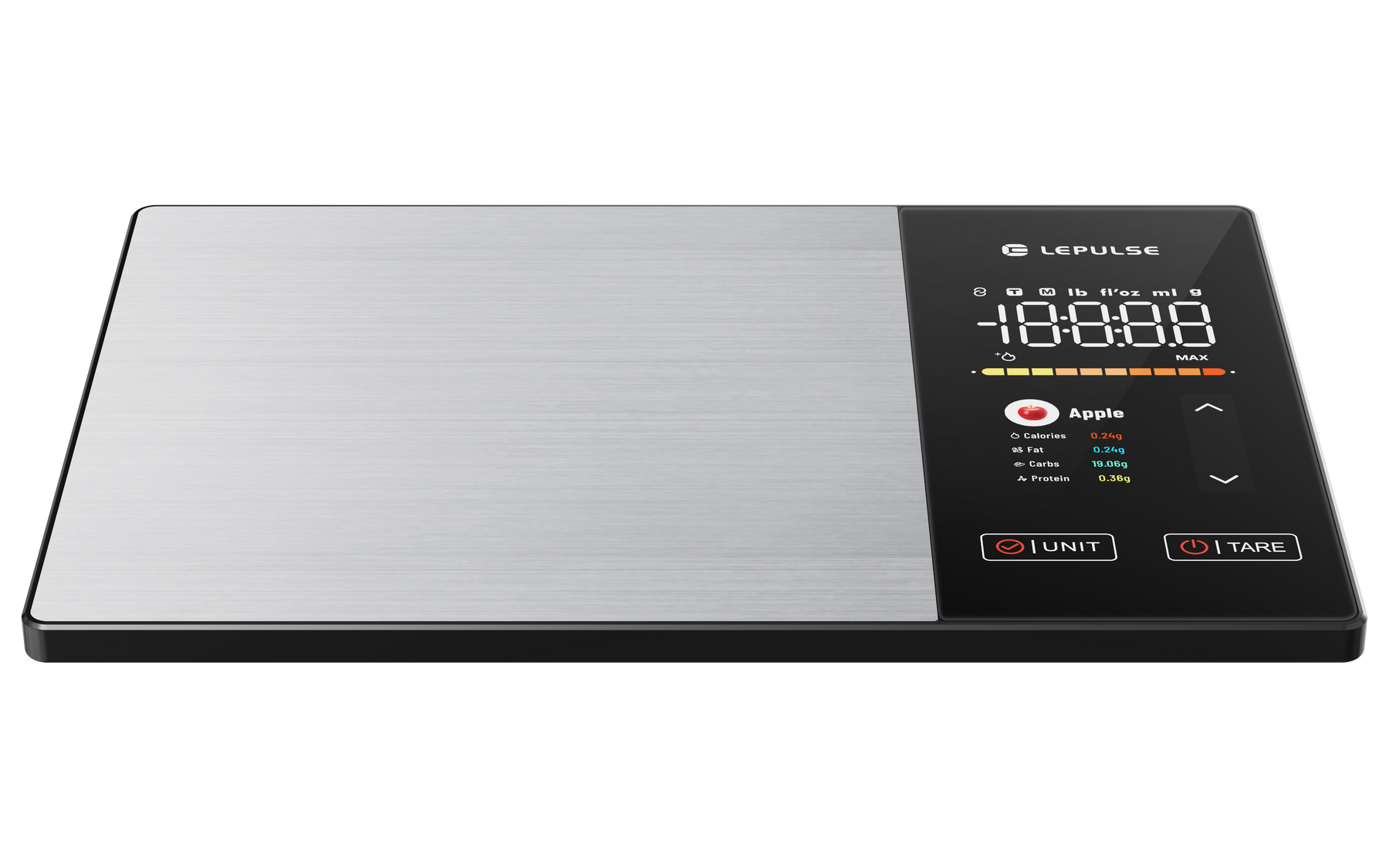 Lepulse Smart Food Scale with Nutrition Calculator, App Sync with 23 Nutrient Tracking