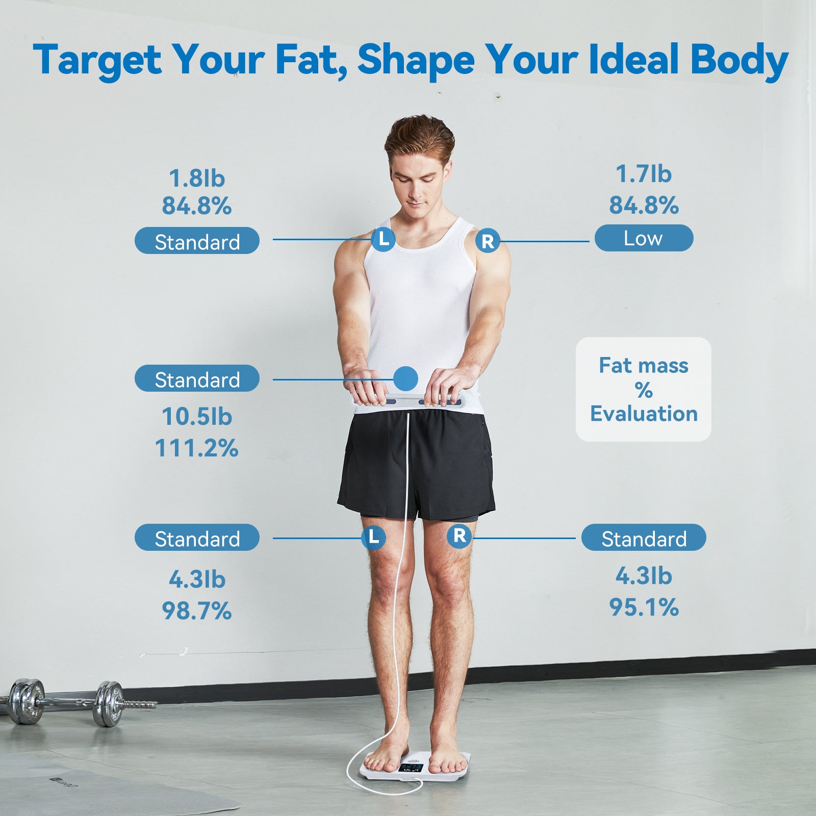 Lepulse P1 Professional 8 Electrodes Body Fat Scale