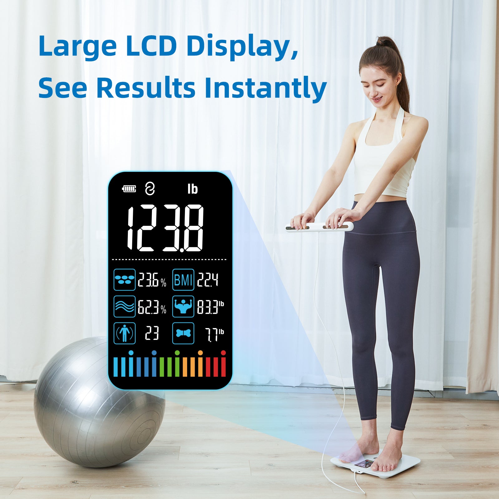 Lepulse P1 Professional 8 Electrodes Body Fat Scale