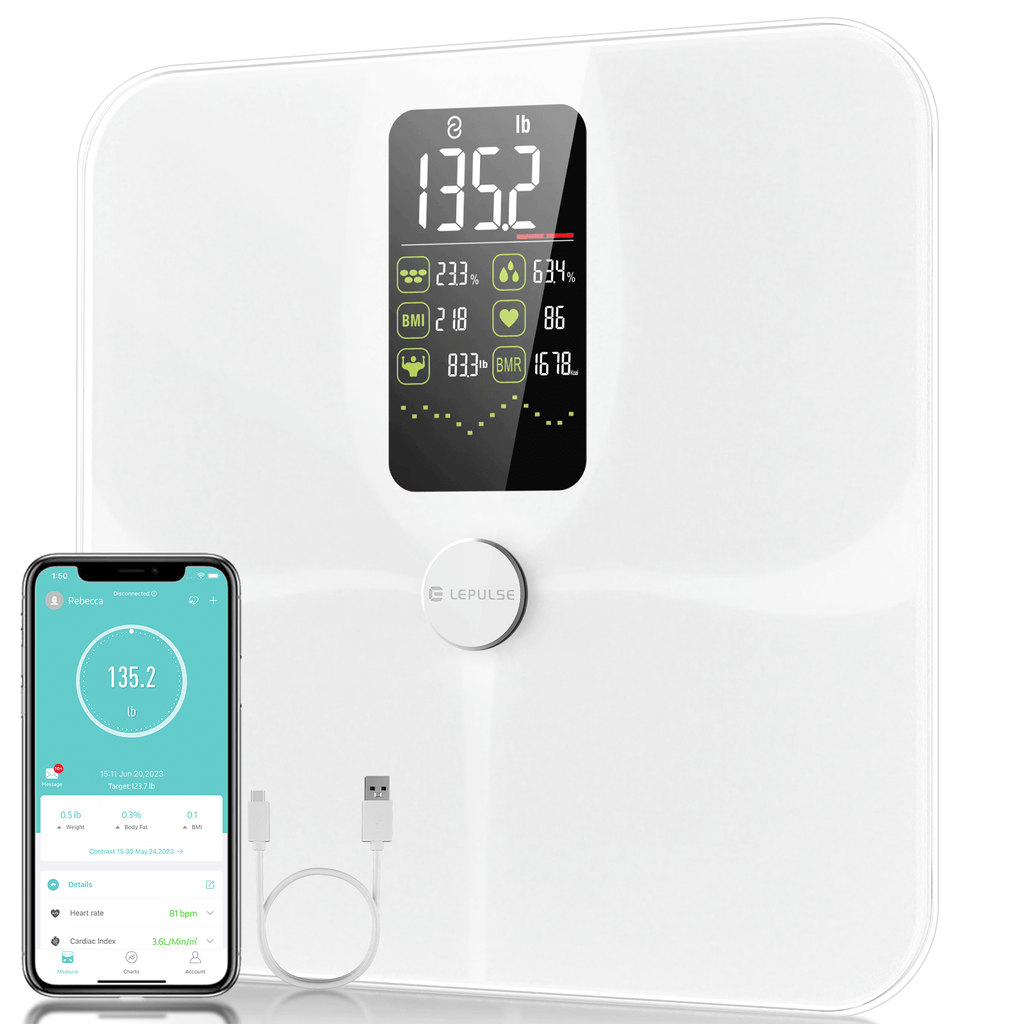 Lepulse F4 Pro Large Display Smart Body Fat Scale - Lepulse