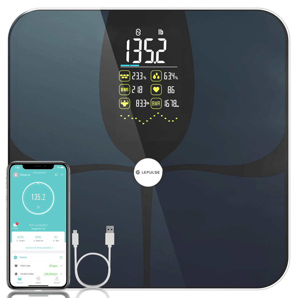 Lepulse F4 Pro Large Display Smart Body Fat Scale